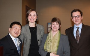 Pictured from left to right are Karl Johnson, Emerald Gratz, Karin Ciano, and Stuart Nostdahl.