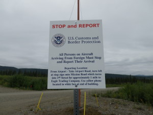 US Customs Sign